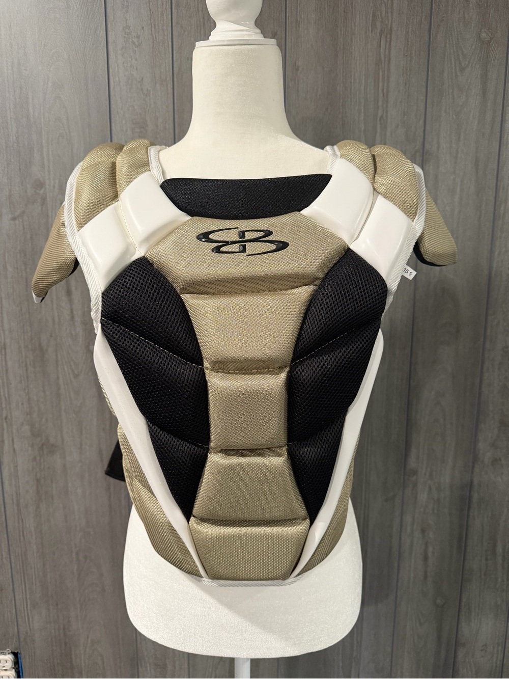 Boombah women’s catchers Pro Chest Protector Vest - Gold and Black